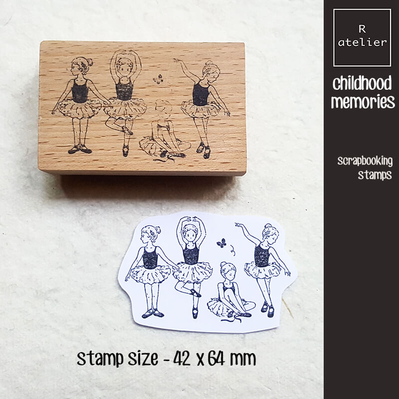 Childhood Memories Yesteryear Scrapbooking Wooden Stamp