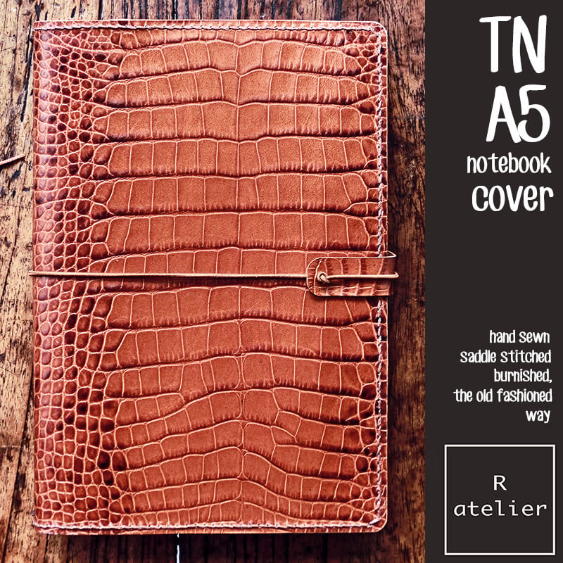 R.atelier A5 TN Leather Notebook Journal Cover Folio