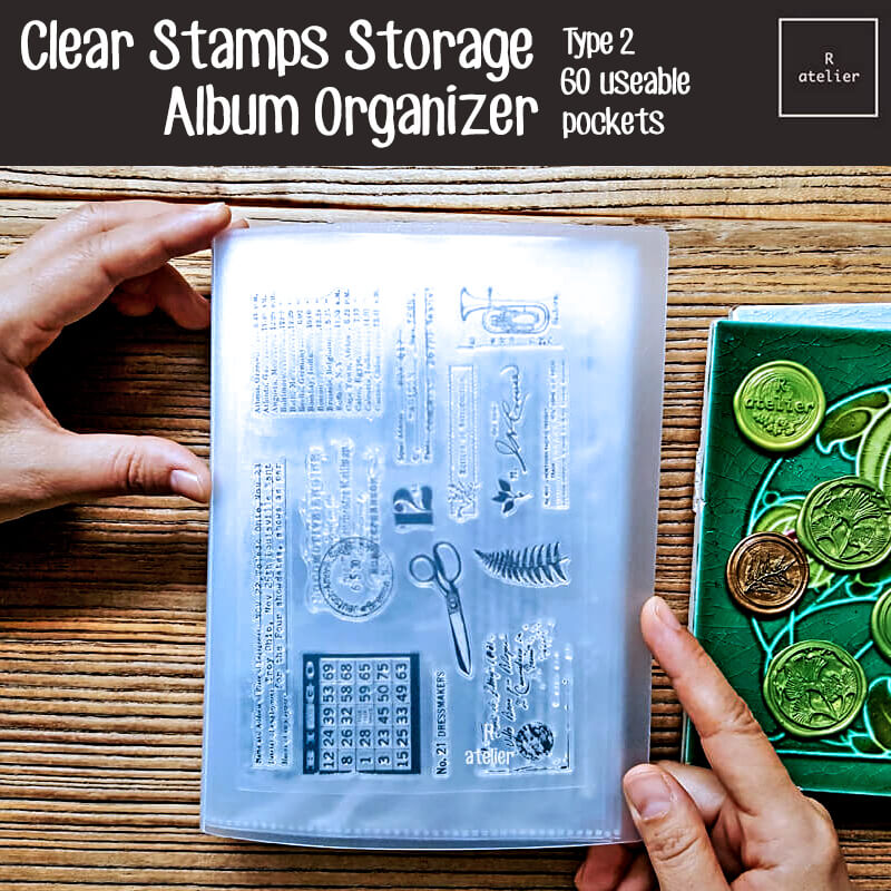 Clear Stamps Scrapbooking Storage Album Organizer