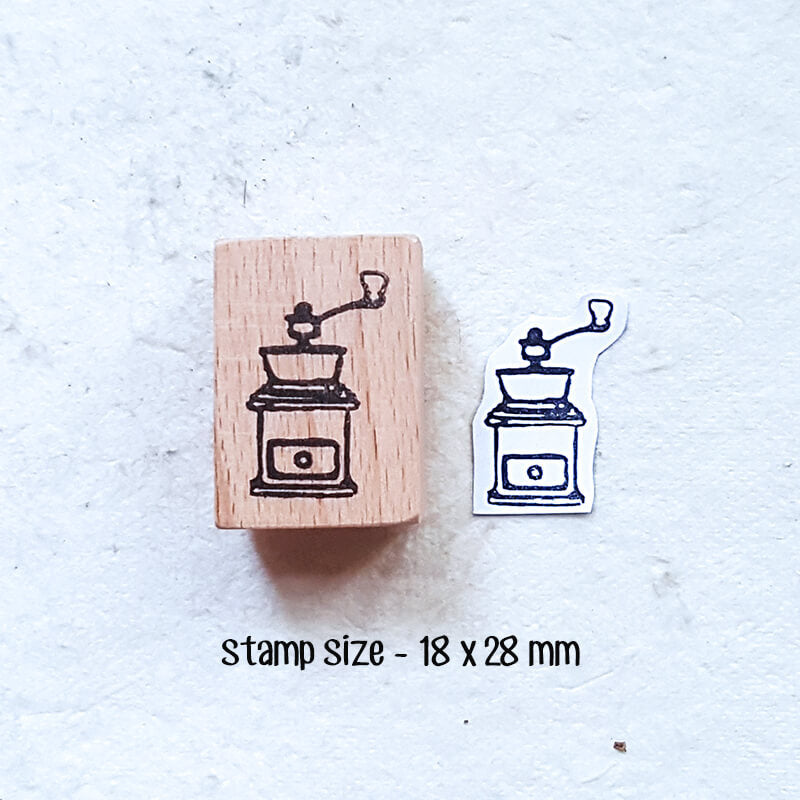 Espresso Coffee Lovers Mini Scrapbooking Wooden Stamp