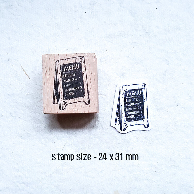 Daily Life Cats Books Coffee Scrapbooking Wooden Stamp