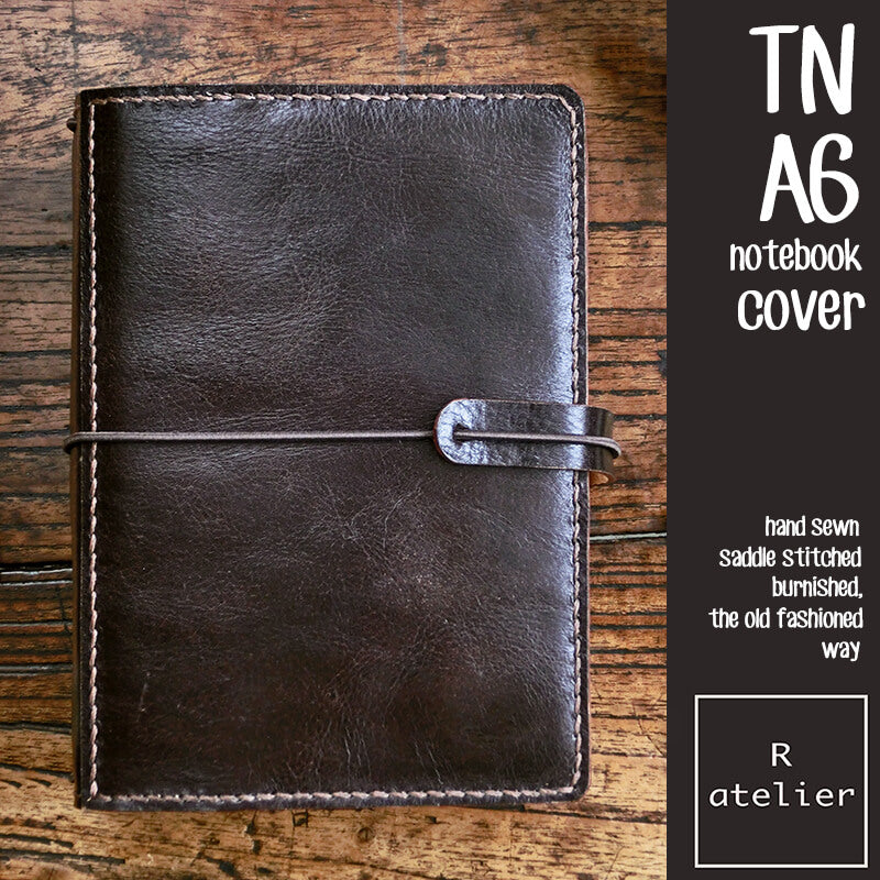 R.atelier A6 TN Leather Notebook Cover Folio