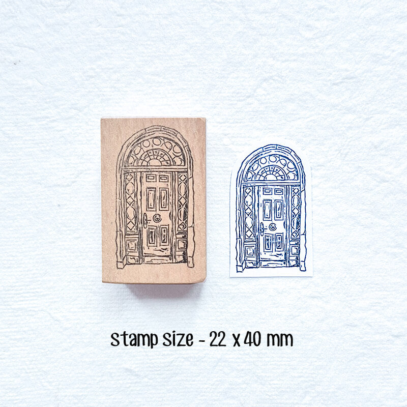 Brownstone Townhouse Doorways Architecture Scrapbooking Wooden Stamp