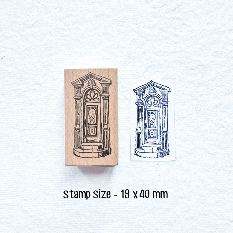 Brownstone Townhouse Doorways Architecture Scrapbooking Wooden Stamp
