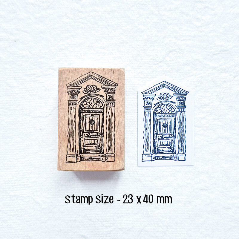 Brownstone Townhouse Doorways Architecture Scrapbooking Wooden Stamp