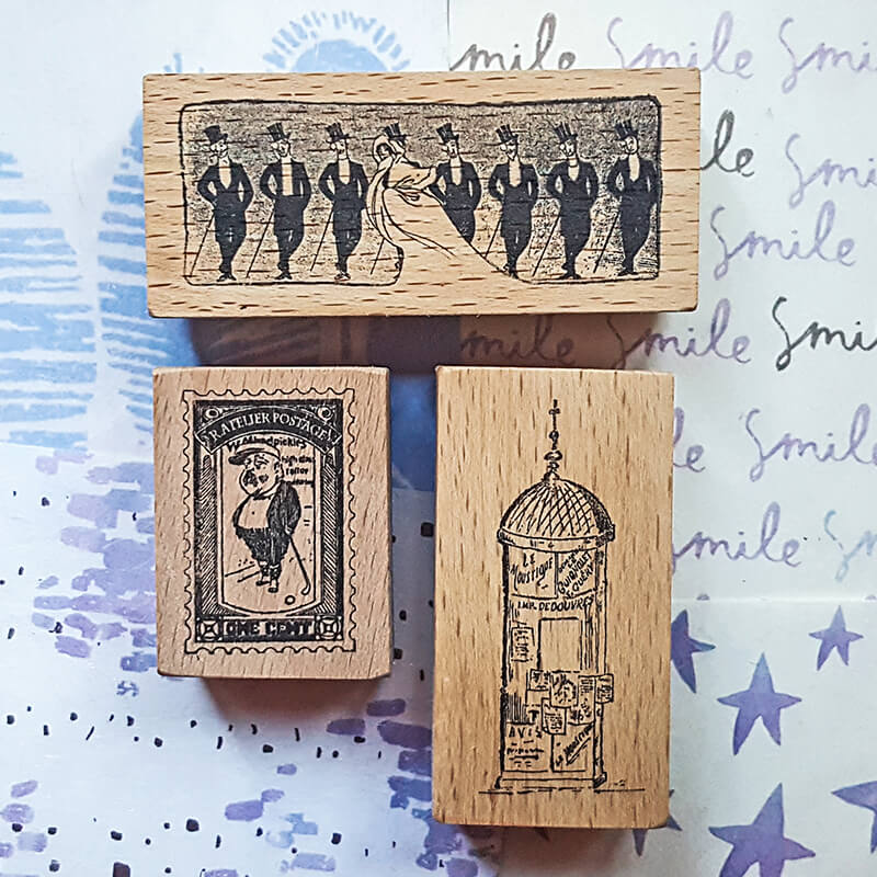 Drawn to Paris Scrapbooking Wooden Stamps