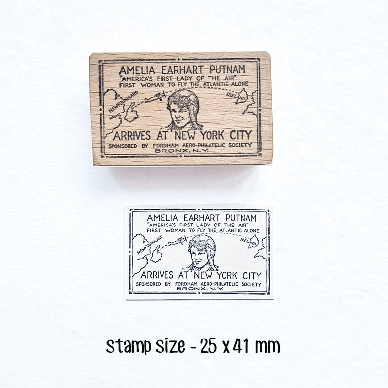 Commemorative 1st Flight Air Mail Postmarks Scrapbooking Wooden Stamp