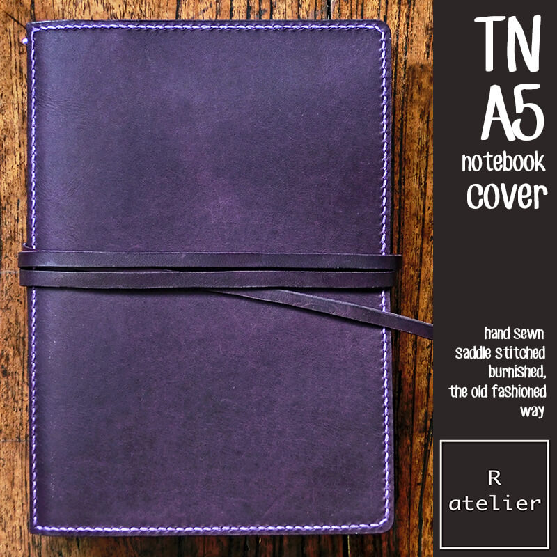 R.atelier A5 TN Leather Notebook Journal Cover Folio