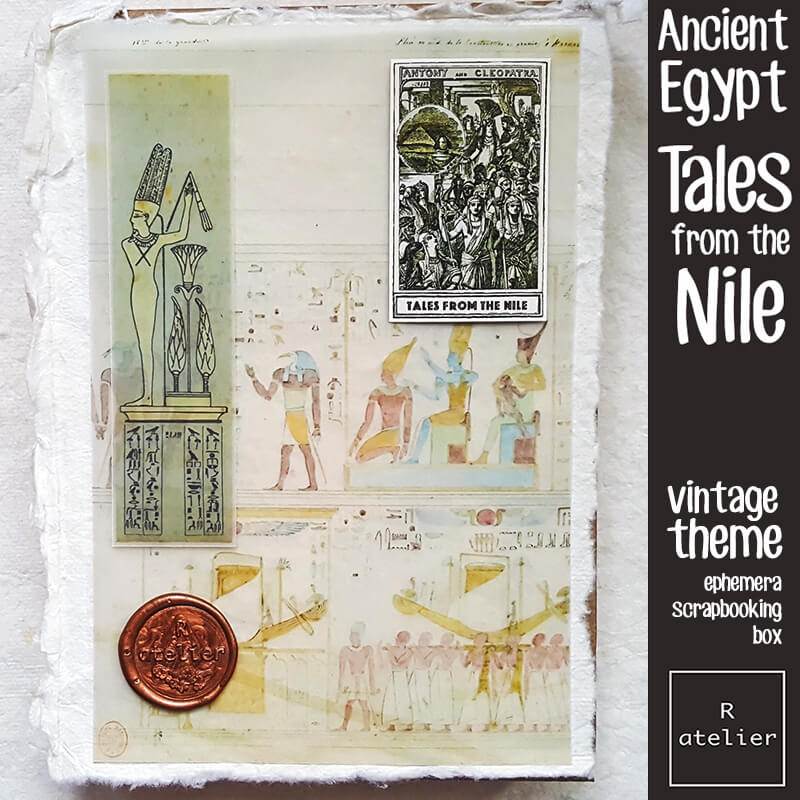 Tales from the Nile Ephemera Junk Journal Scrapbooking Box