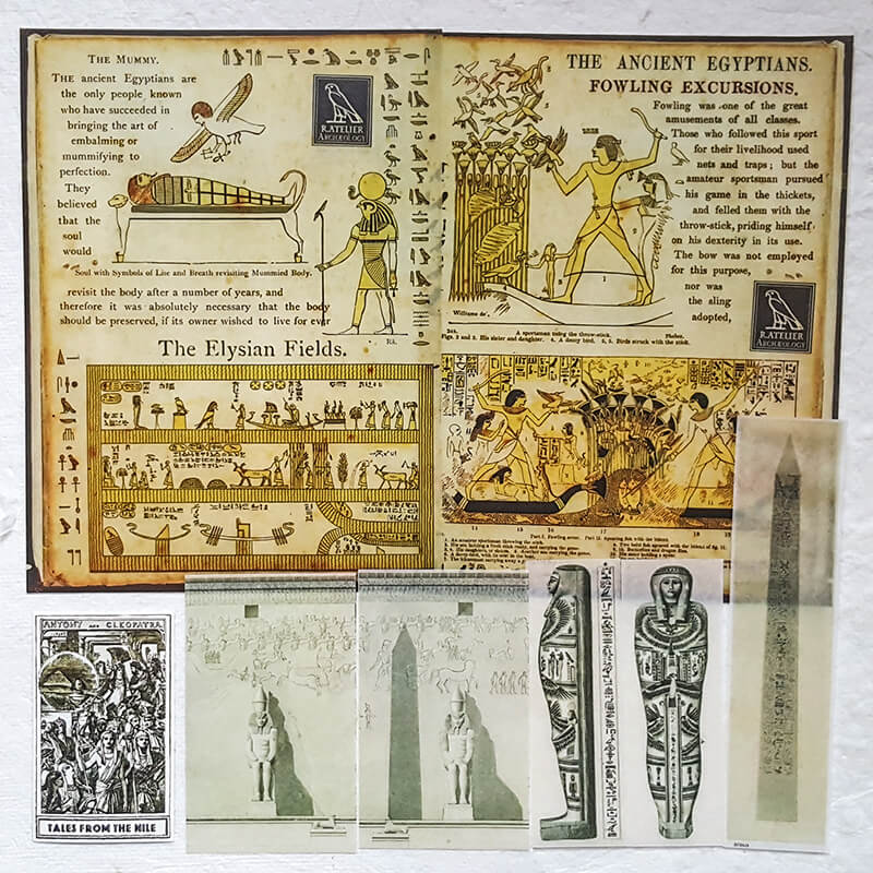 Tales from the Nile Ephemera Junk Journal Scrapbooking Box