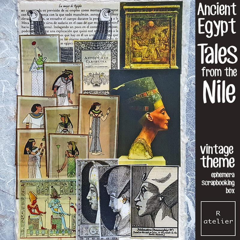 Tales from the Nile Ephemera Junk Journal Scrapbooking Box