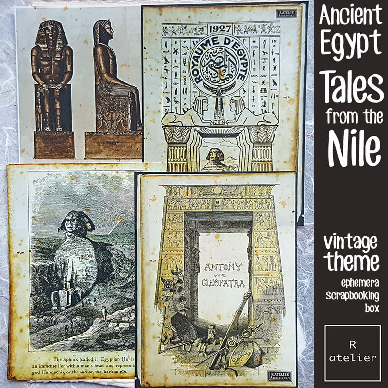 Tales from the Nile Ephemera Junk Journal Scrapbooking Box