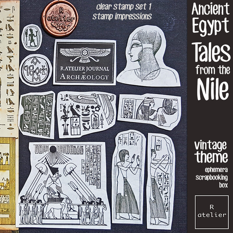 Tales from the Nile Ephemera Junk Journal Scrapbooking Box