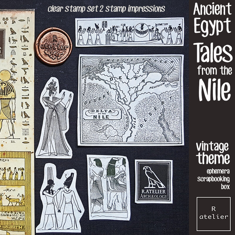 Tales from the Nile Ephemera Junk Journal Scrapbooking Box