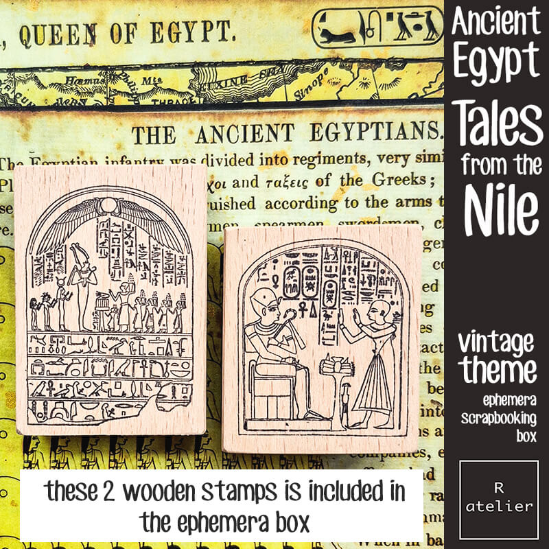 Tales from the Nile Ancient Egypt Ephemera Junk Journal Scrapbooking Box