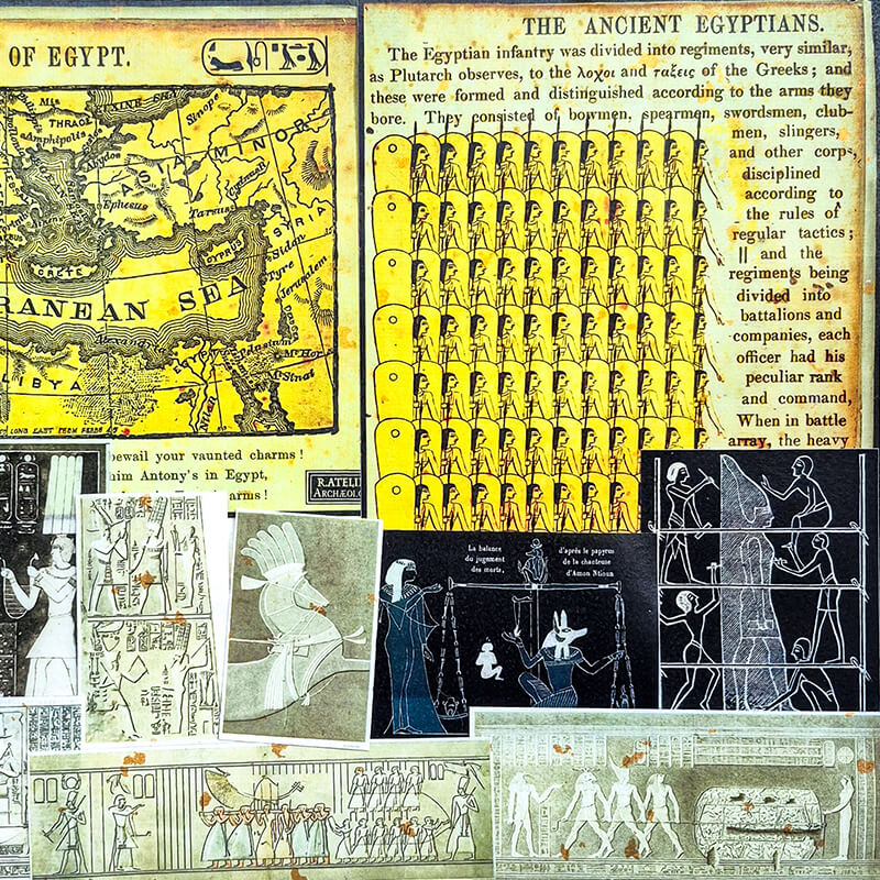 Tales from the Nile Ancient Egypt Ephemera Junk Journal Scrapbooking Box