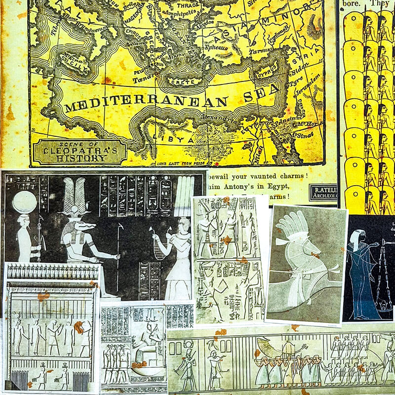 Tales from the Nile Ancient Egypt Ephemera Junk Journal Scrapbooking Box