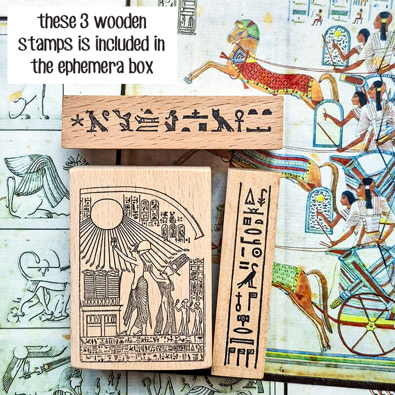 Ancient Egypt Tales from the Nile (2) Ephemera Junk Journal Scrapbooking Box
