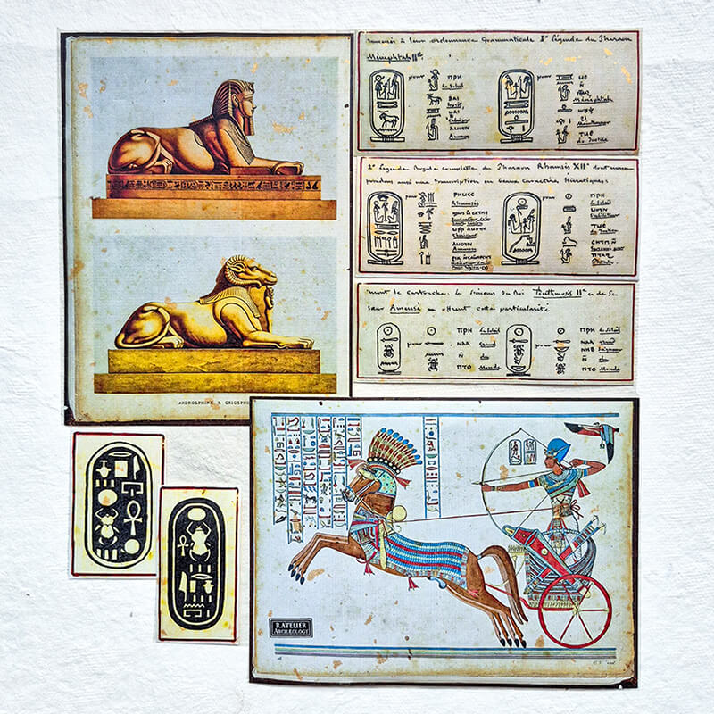 Ancient Egypt Tales from the Nile (2) Ephemera Junk Journal Scrapbooking Box