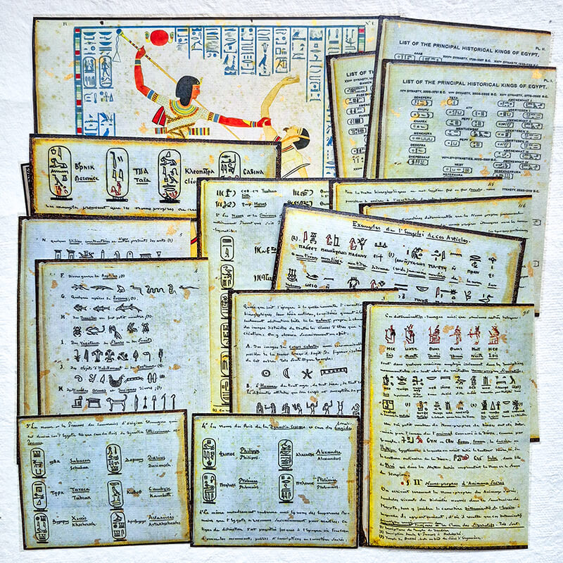 Ancient Egypt Tales from the Nile (2) Ephemera Junk Journal Scrapbooking Box