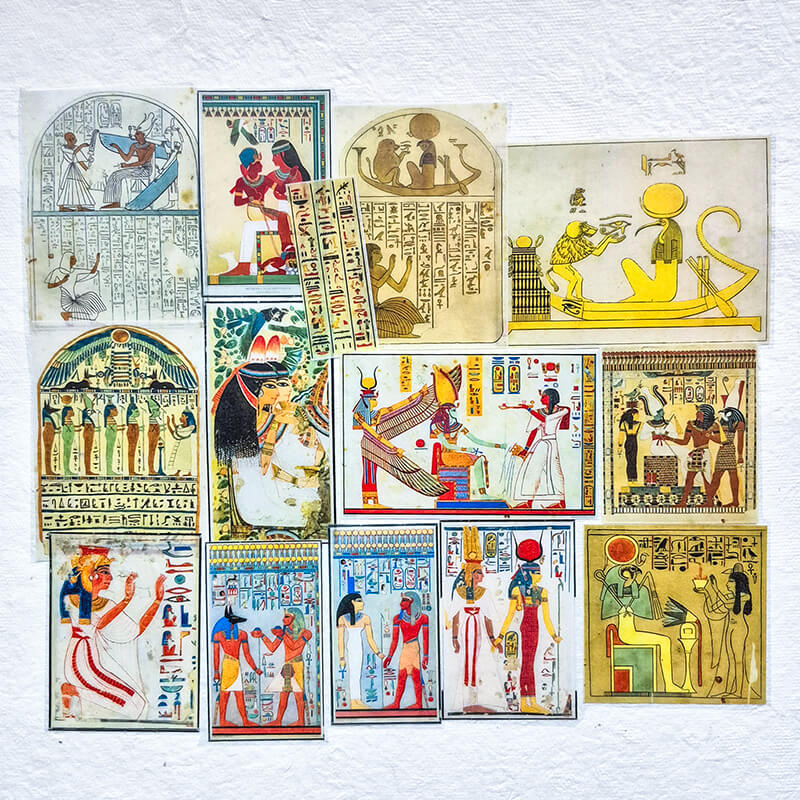 Ancient Egypt Tales from the Nile (2) Ephemera Junk Journal Scrapbooking Box