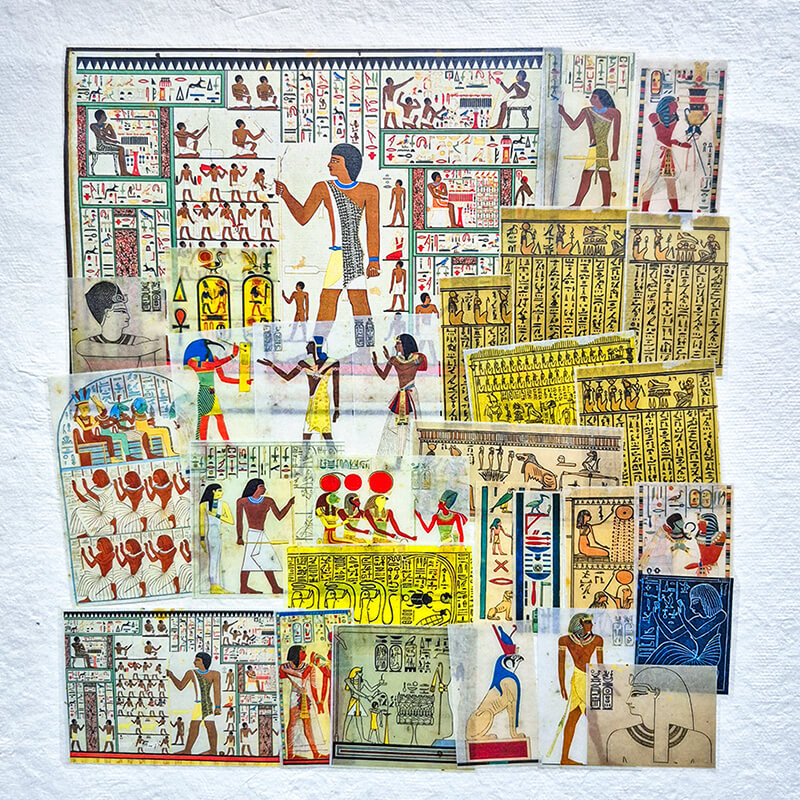 Ancient Egypt Tales from the Nile (2) Ephemera Junk Journal Scrapbooking Box