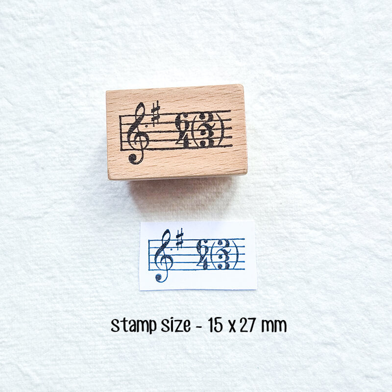 Musical Notation Erik Satie Franz Liszt Scrapbooking Wooden Stamp