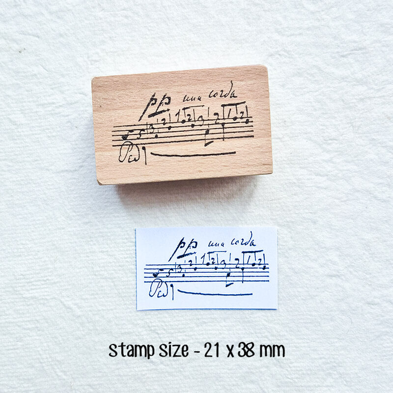 Musical Notation Erik Satie Franz Liszt Scrapbooking Wooden Stamp