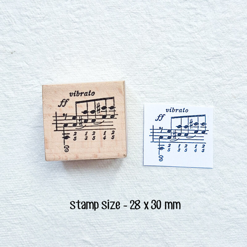 Musical Notation Erik Satie Franz Liszt Scrapbooking Wooden Stamp