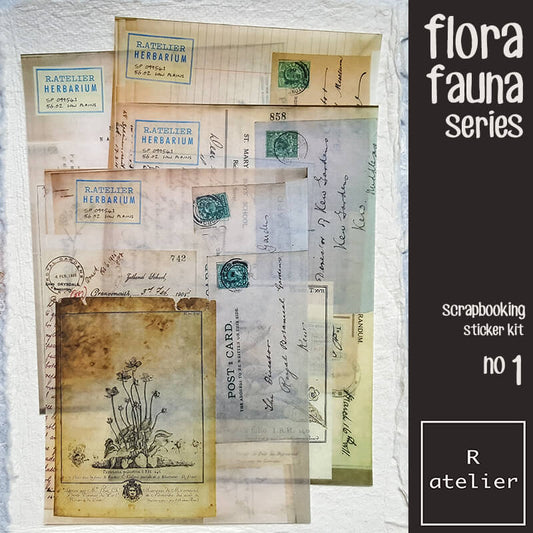 Flora Fauna Botanical Series | Scrapbooking Washi Stickers 