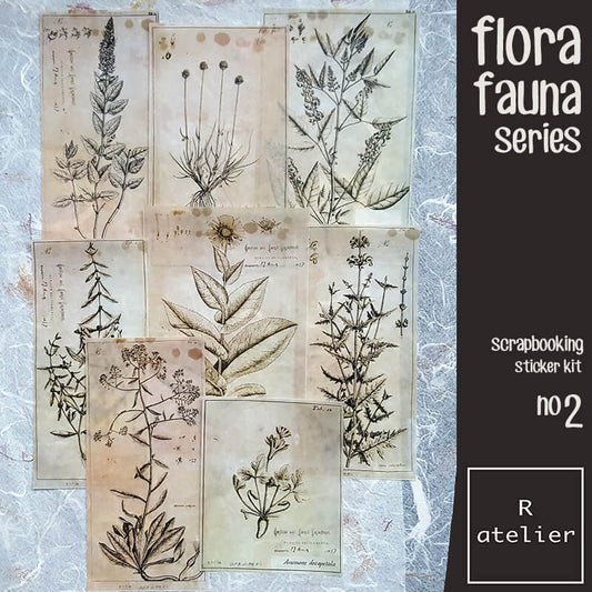 Flora Fauna Botanical Series | Scrapbooking Washi Stickers 