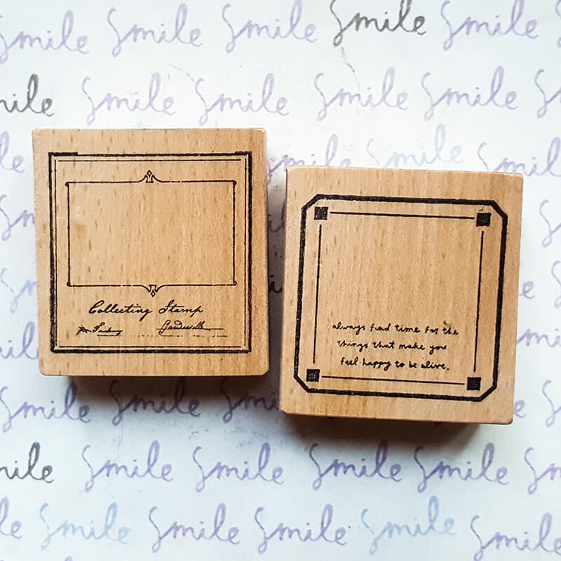 Frames Labels Borders Scrapbooking Wooden Stamps