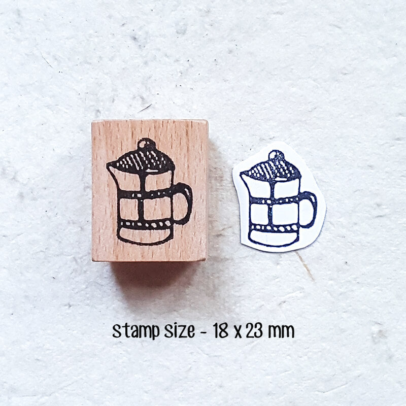 Espresso Coffee Lovers Mini Scrapbooking Wooden Stamp