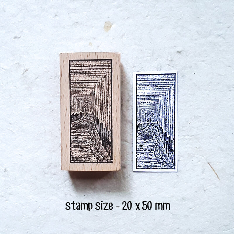 Ukiyo Japan Travelogue Scrapbooking Wooden Stamp