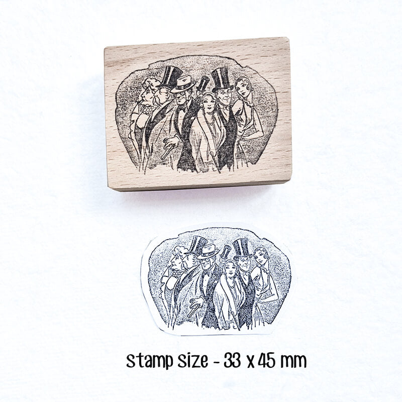 New York Roaring 20s Jazz Broadway Gatsby Scrapbooking Wooden Stamp