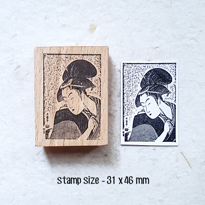 Ukiyo Japan Travelogue Scrapbooking Wooden Stamp