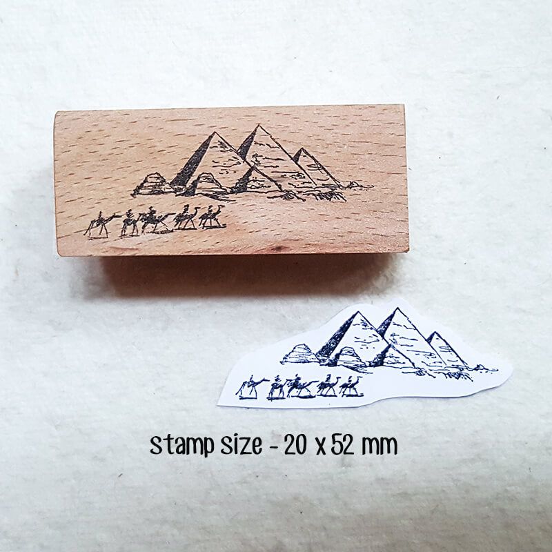 Travelogue City Landmarks Scrapbooking Wooden Stamp