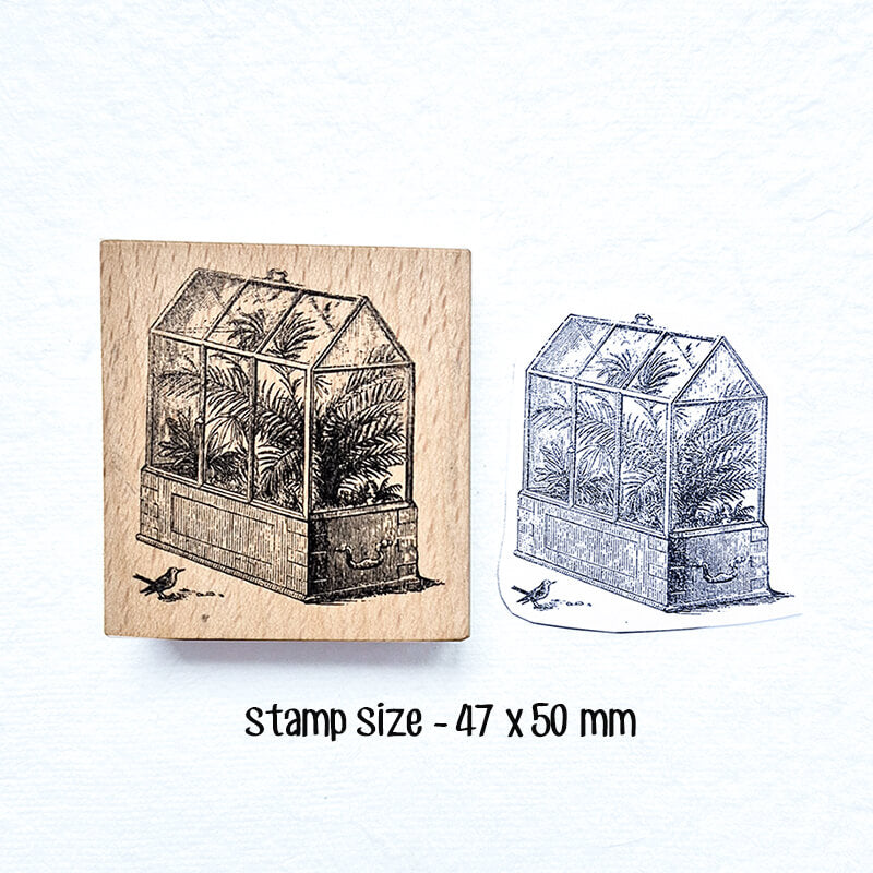 Plant Lovers Botanical Scrapbooking Wooden Stamp
