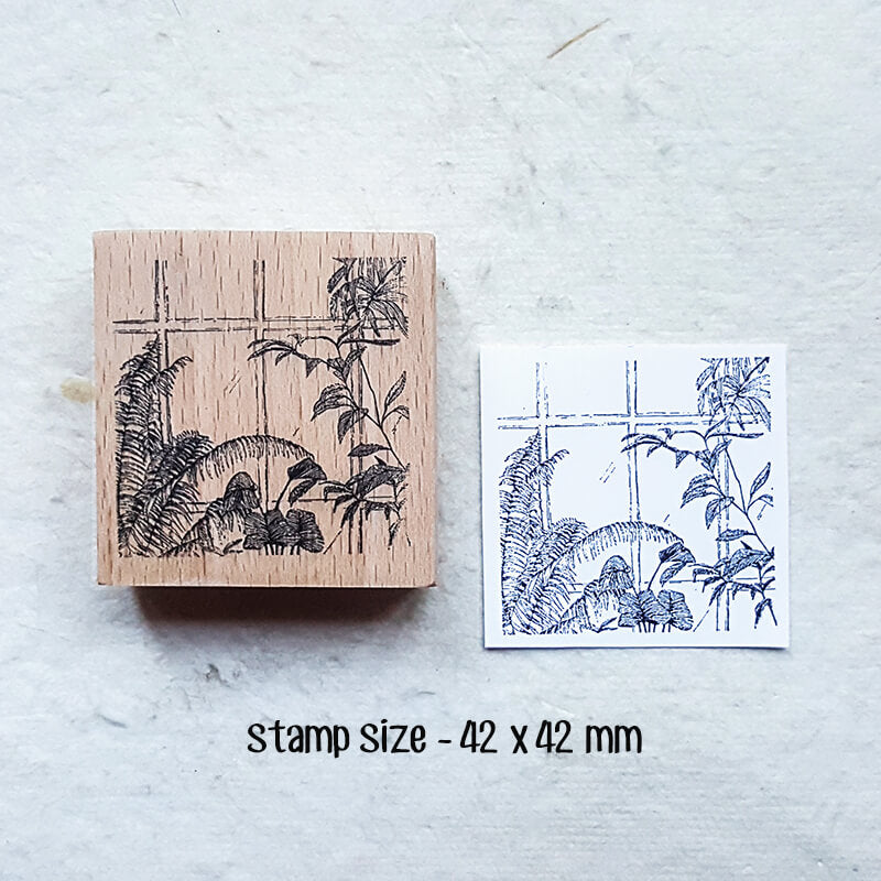 Living with Plants Botanical Life Scrapbooking Wooden Stamps