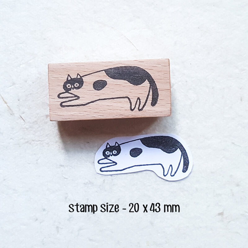 It's a Wonderful Cat Life Scrapbooking Wooden Stamp