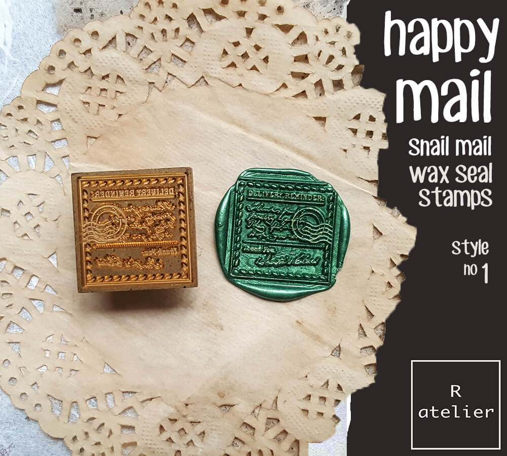 Happy Mail Snail Mail Wax Seal Stamps