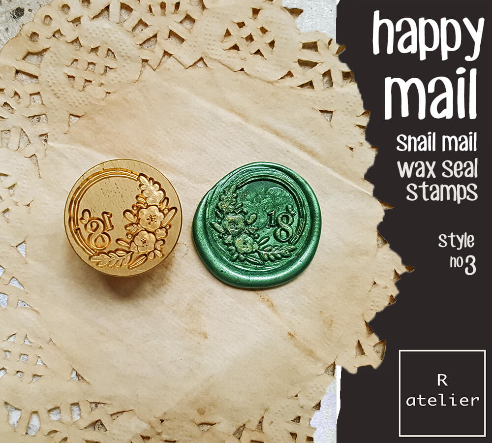 Happy Mail Snail Mail Wax Seal Stamps