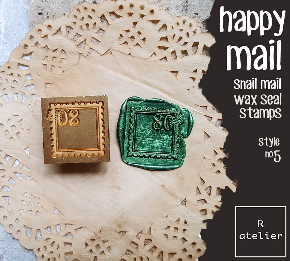 Happy Mail Snail Mail Wax Seal Stamps