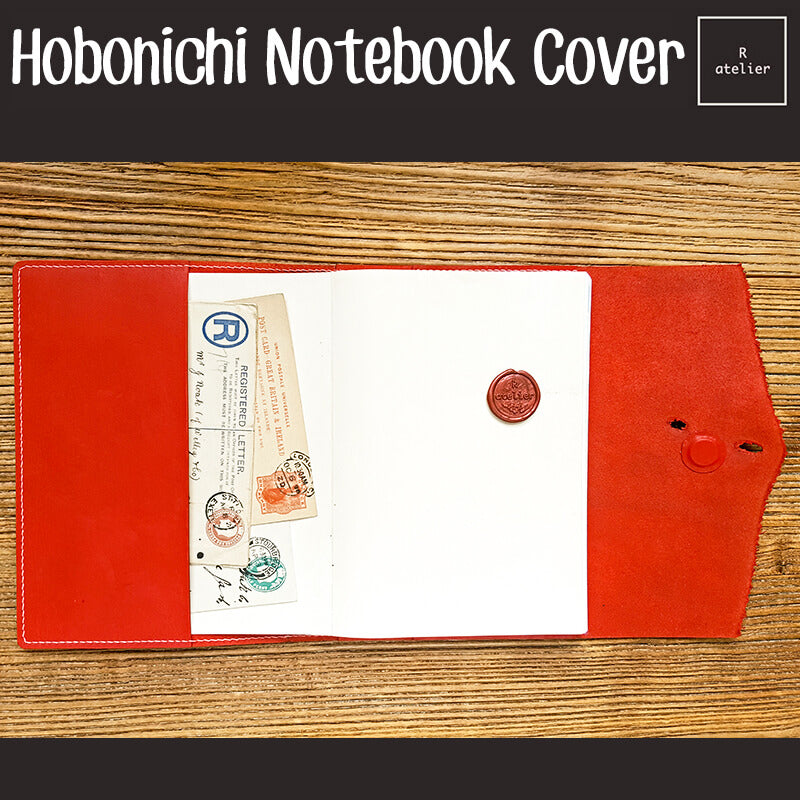 R.atelier Hobonichi Techo A5 Trifold Leather Notebook Folio Cover