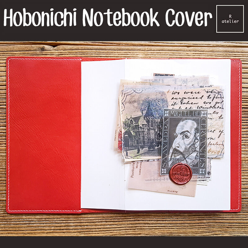 R.atelier Hobonichi A5 Leather Notebook Folio Cover (with detachable ring mechanism)