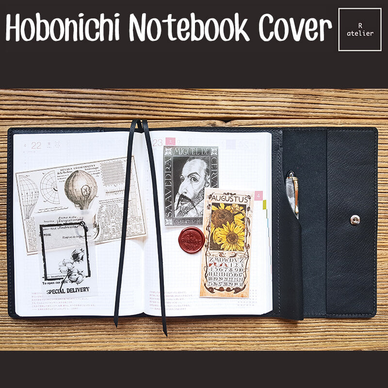 R.atelier Hobonichi Techo A5 Cousin Leather Trifold Notebook Folio Cover