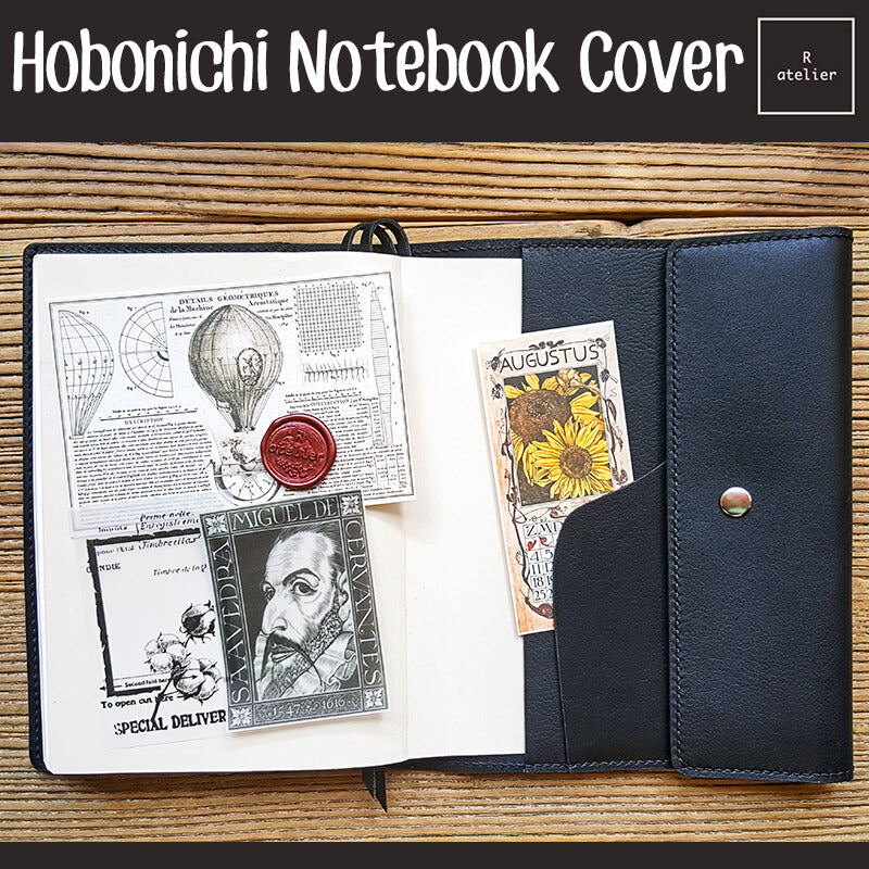 R.atelier Hobonichi Techo A5 Cousin Leather Trifold Notebook Folio Cover