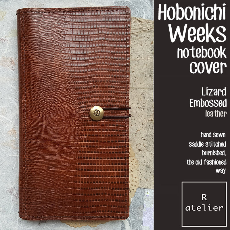 R.atelier Hobonichi Weeks Mega Leather Notebook Folio Cover