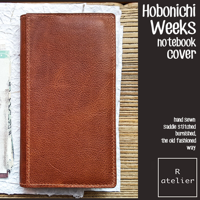 Leather Hobonichi Weeks Cover - Crazy Horse Brown