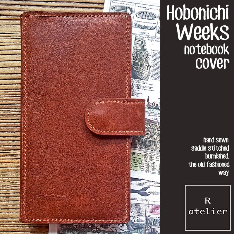 R.atelier Hobonichi Weeks Mega Leather Notebook Folio Cover